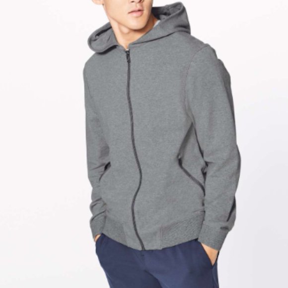 lululemon athletica Other - Lululemon Cross Cut Hoodie in Medium Gray sz L